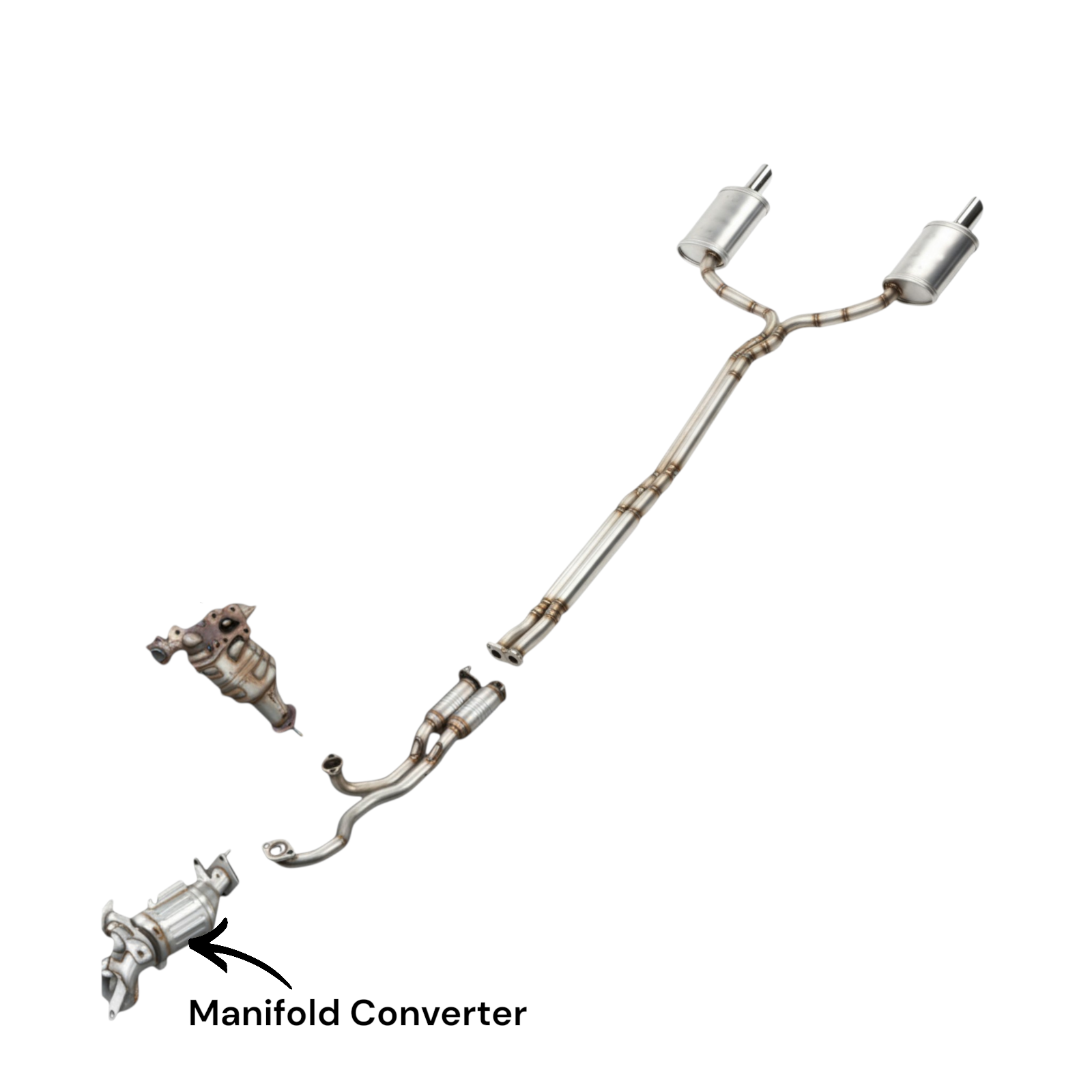 Ford Police Interceptor Sedan 3.7L (2013-2019) Front Manifold Converter
