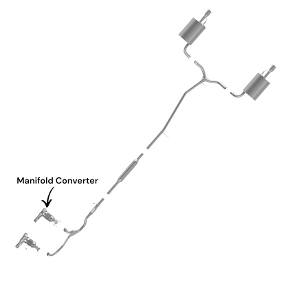 Ford Explorer 3.5L (2013-2019) (Non-Turbo) (Base, Limited, XLT Models Only) Rear Manifold Converter. 