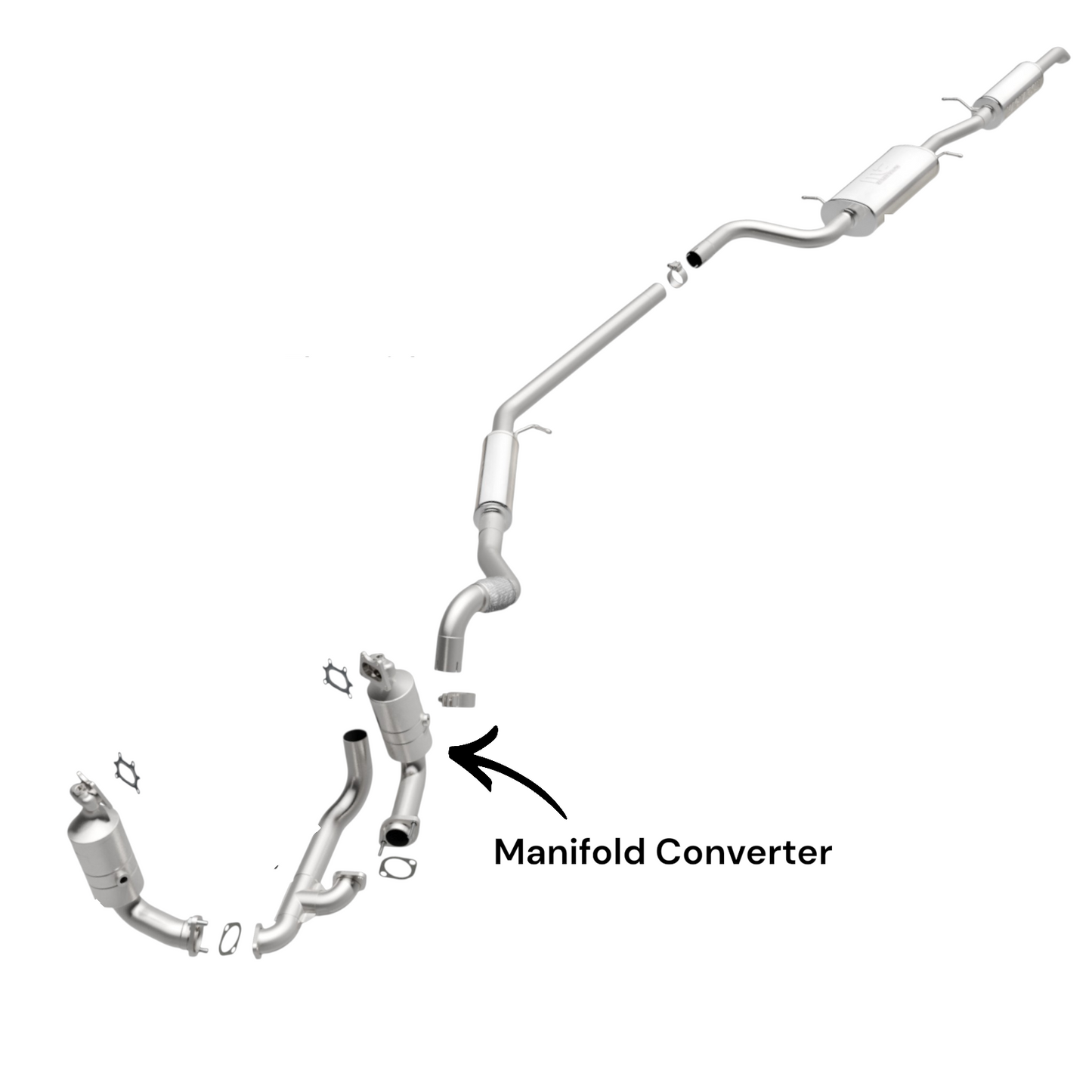 Chrysler Town & Country 3.6L (2011-2016) Front Right Side Manifold Converter. 