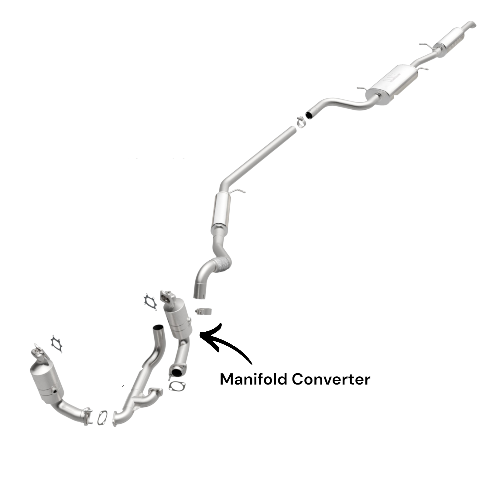 Chrysler Town & Country 3.6L (2011-2016) Front Right Side Manifold Converter. 