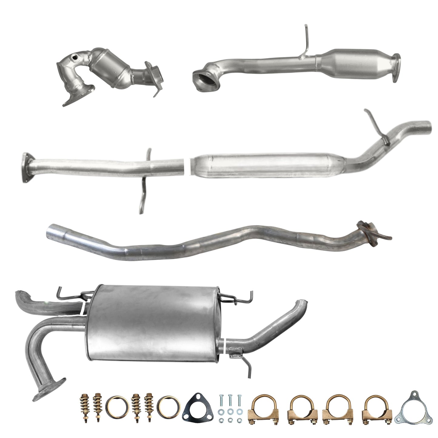 Acura RDX 2.3L (2007-2009) Manifold Converter, Catalytic Converter, Resonator with Pipe and Muffler