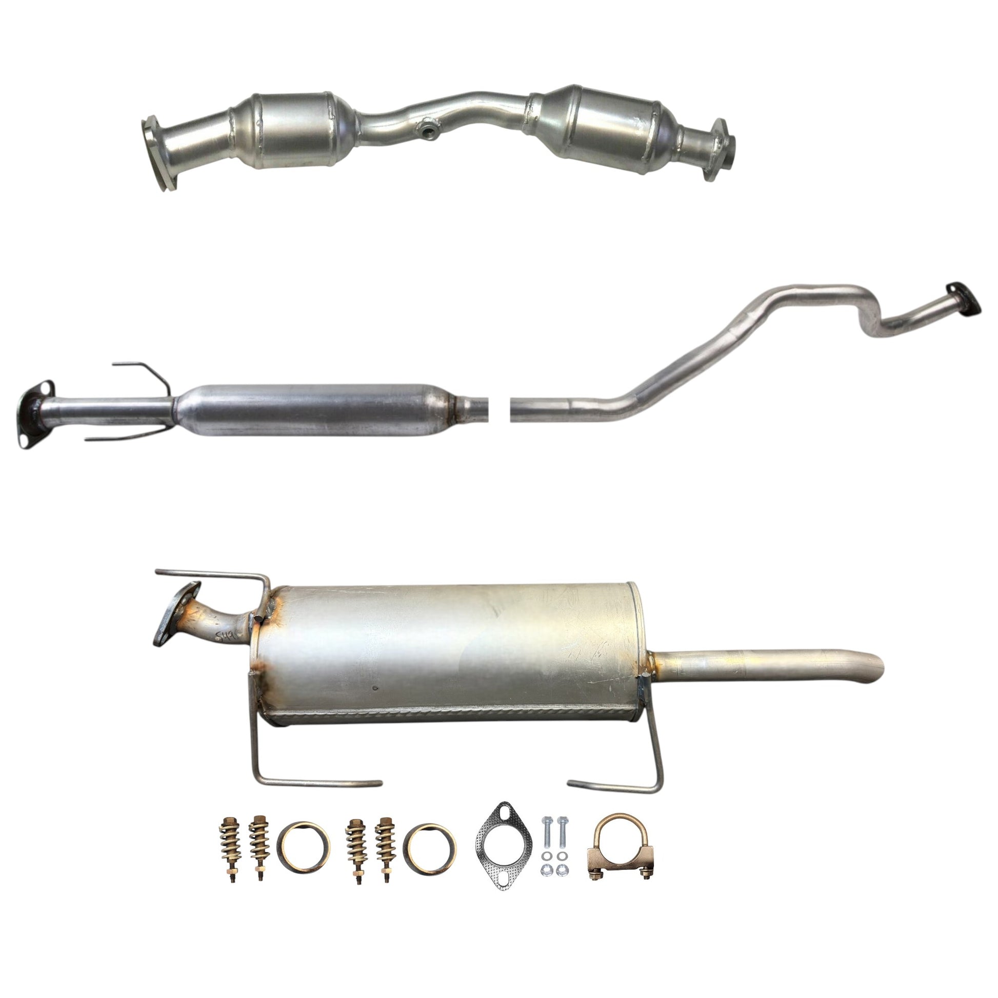Nissan Sentra 1.8L (2013-2019) (Except SR sub-model) (Federal Emissions System) Catalytic Converter, Resonator and Rear Muffler