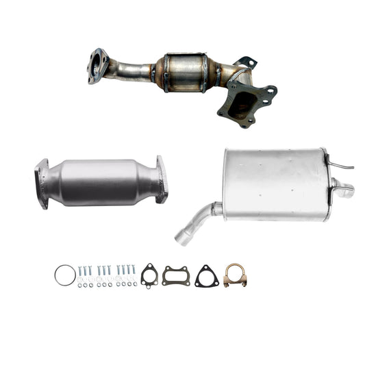 Convertisseur catalytique, collecteur d'échappement et silencieux arrière pour Honda Accord 2.4L (2013-2017) (boîte manuelle)