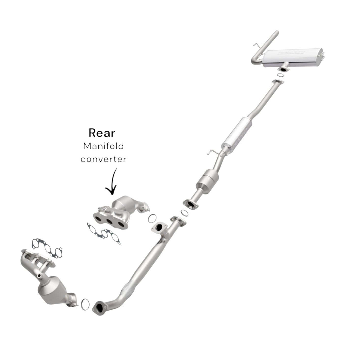Toyota Sienna 3.5L (2007-2010) (FWD) Rear Manifold Converter