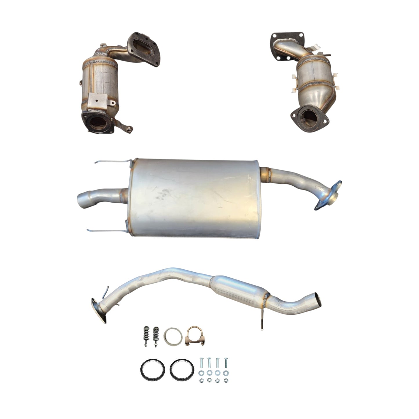Lexus RX450h 3.5L (2010-2015) Both side Manifold Converters Muffler and Resonator