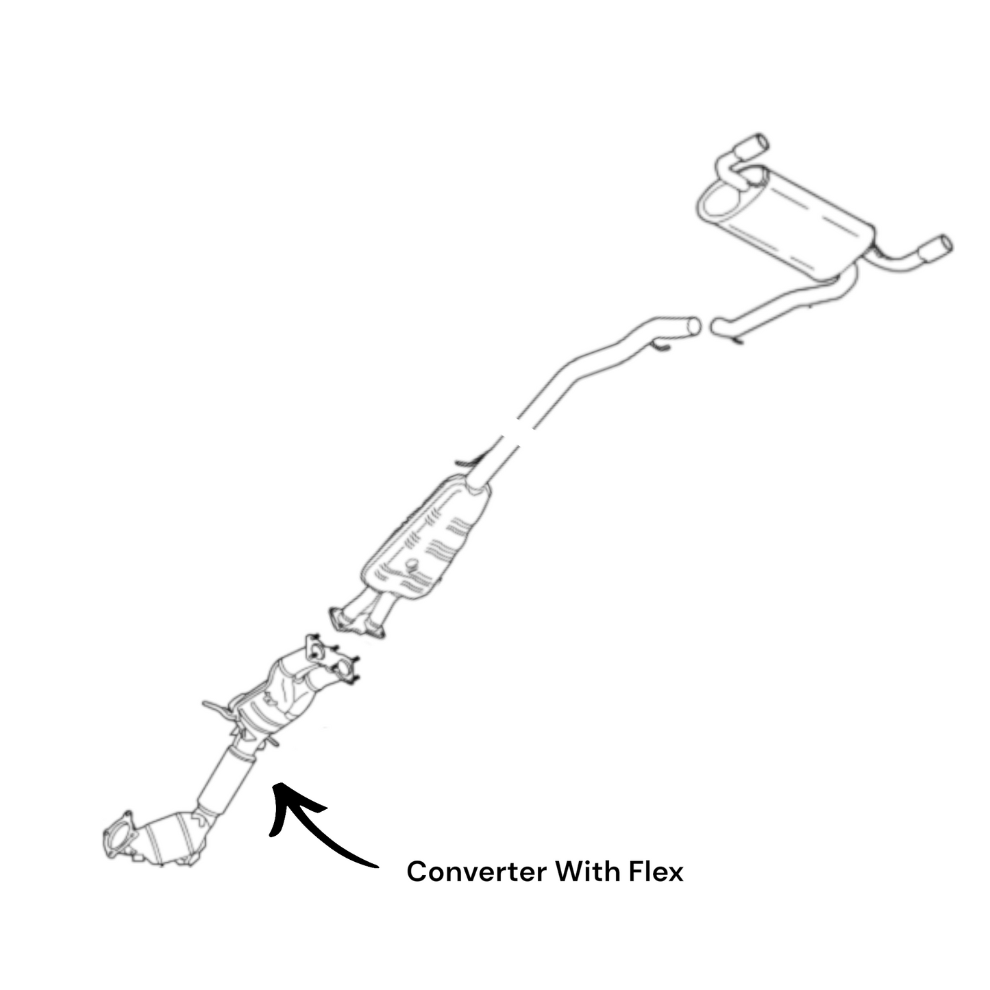 Volvo S60 3.0L (2011-2015) (Turbo) (AWD) Converter with Flex