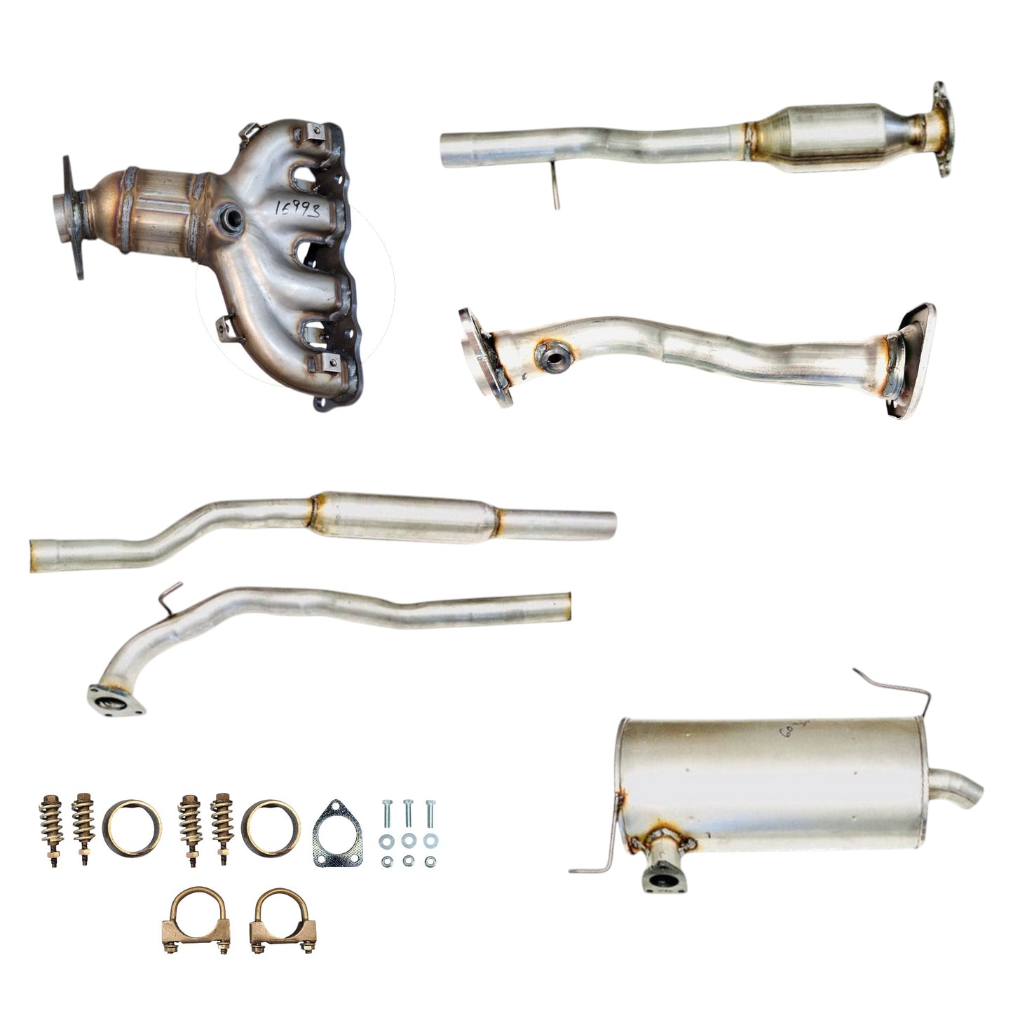 Mitsubishi Outlander 2.4L (2014-2018) (AWD) Manifold Converter, Front Pipe, Catalytic Converter, Resonator and Muffler