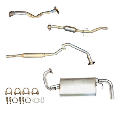 Toyota Matrix 2.4L (2009-2013) (S Sub-Model) (Only for AWD) Front Pipe, Catalytic Converter with Resonator and Rear Muffler