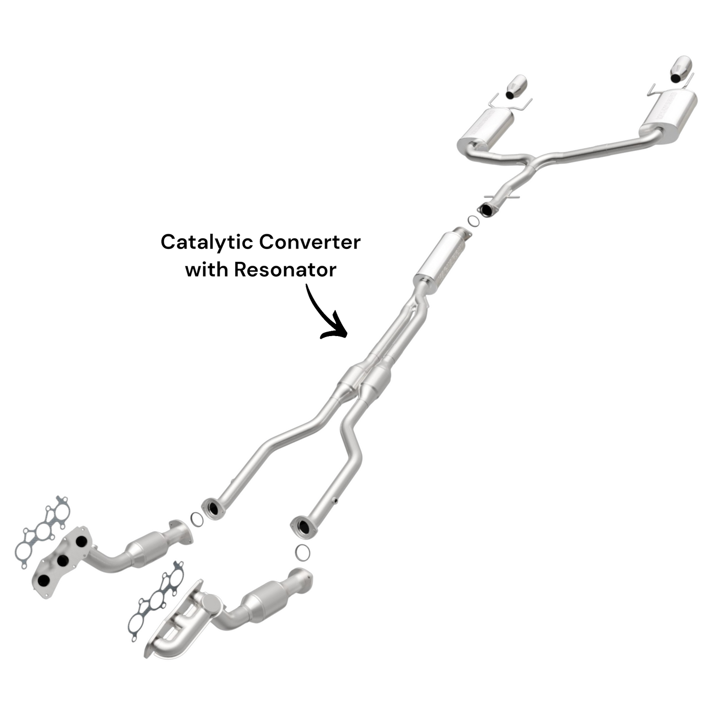 Résonateur avec tuyau en Y pour Lexus GS350 3.5L (2007) (4x4)