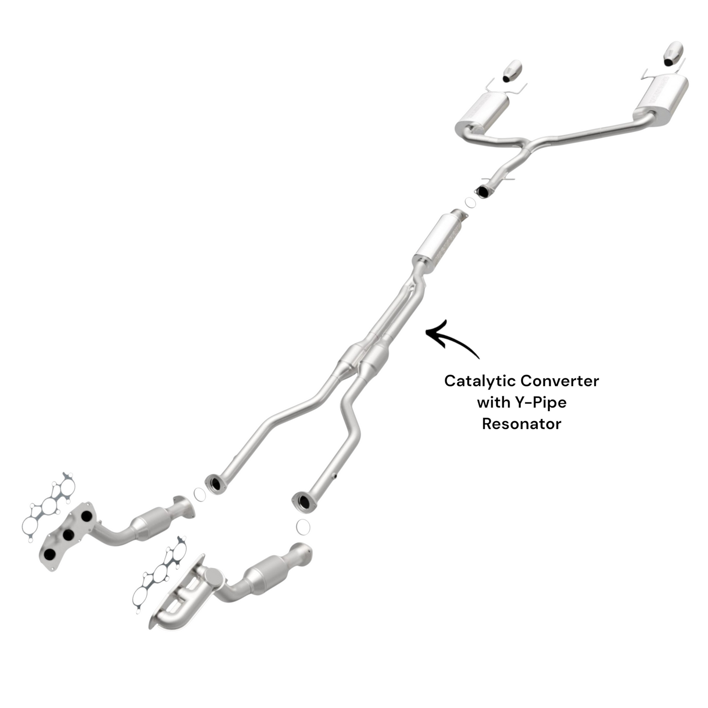 Convertisseur catalytique avec résonateur en Y pour Lexus GS350 3.5L (2008-2011) (4x4)