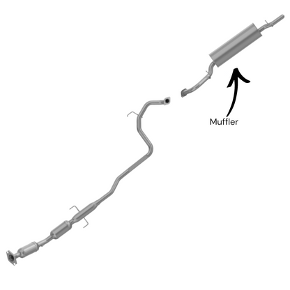 Toyota Yaris 1.5L (2007-2011) Sedan Muffler