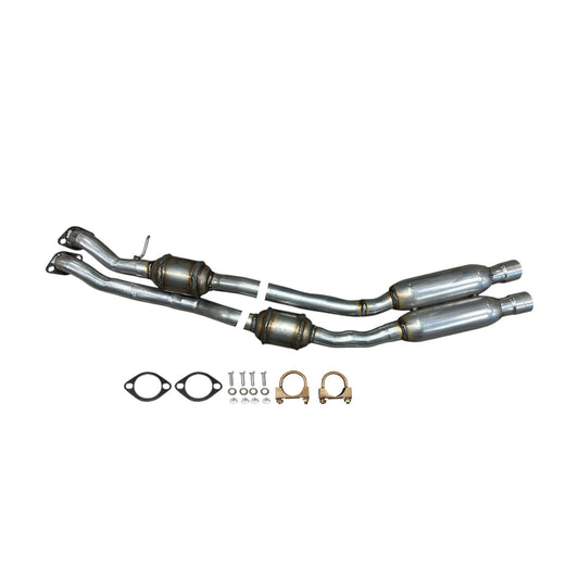 Convertisseur catalytique côté conducteur et passager avec résonateur pour BMW X5 (3.0si et xDrive30i) 3.0L (2007-2010)