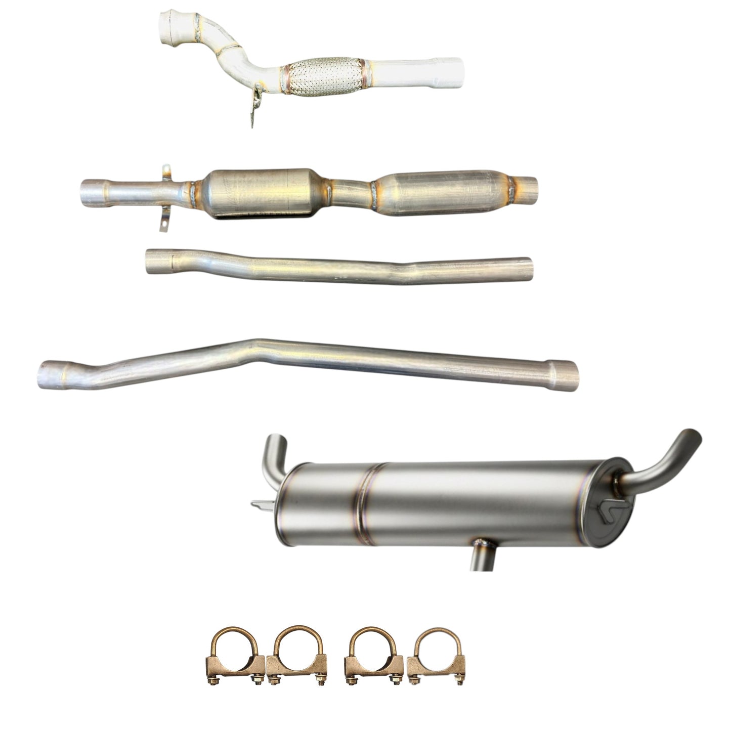 Mini Cooper Countryman 1.6L (2011-2016) (Turbo) Flex Pipe, Catalytic Converter With Resonator And Muffler