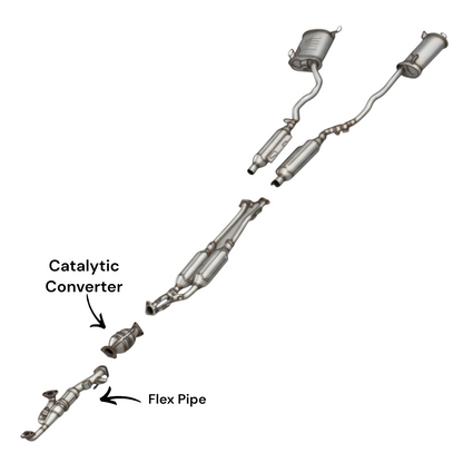 Acura RL 3.5L (2005-2008) Flex Pipe and Catalytic Converter