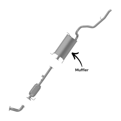 Suzuki Vitara 2.0L (1999, 2003) (2 Door) Muffler With Tail Pipe