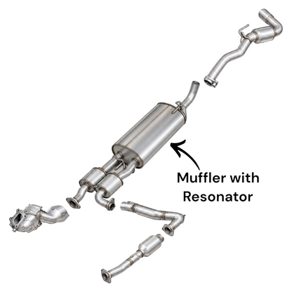 Nissan Frontier 3.8L (2022-2026) Muffler with Resonator