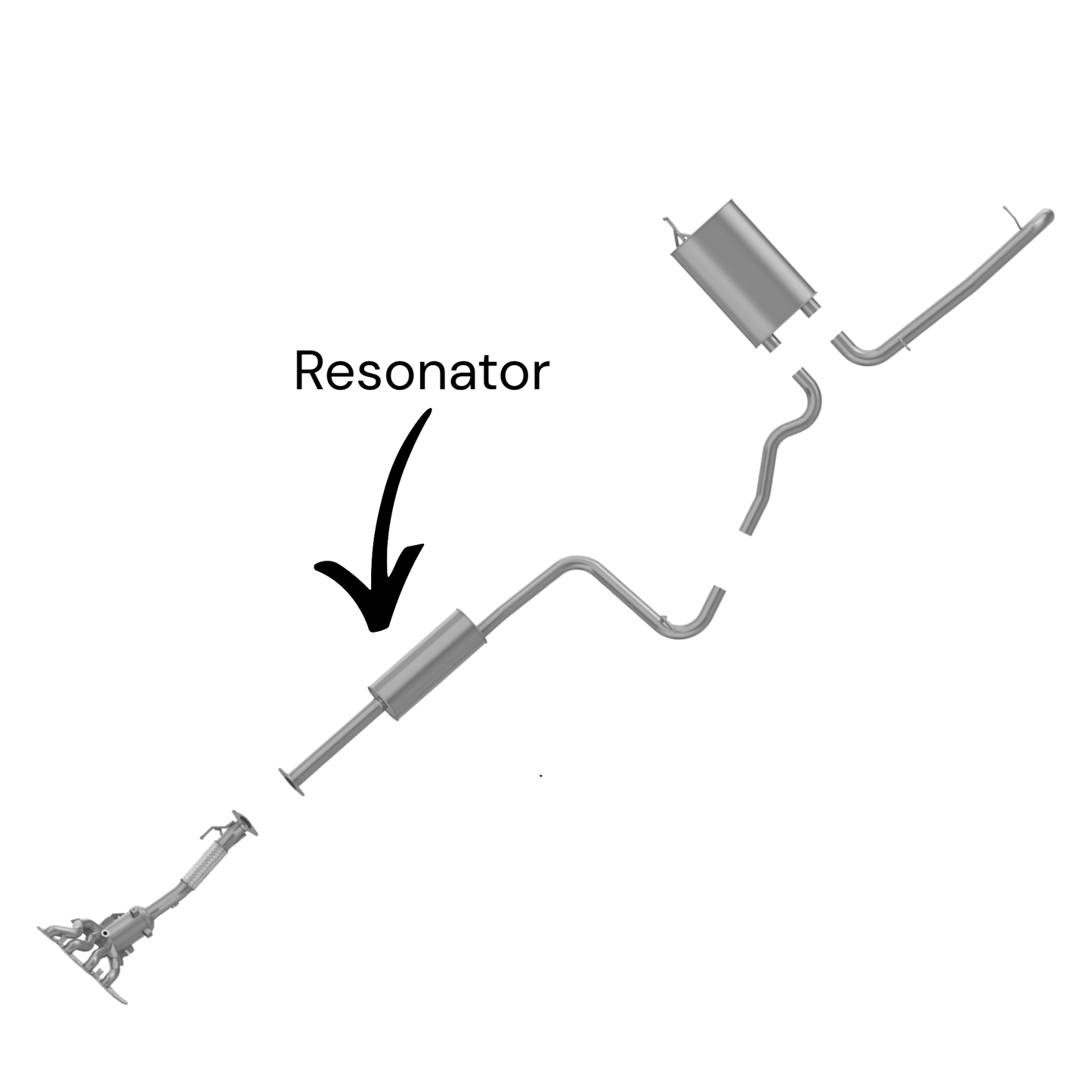 Ford Transit-Connect (2014-2017) 2.5L Resonator