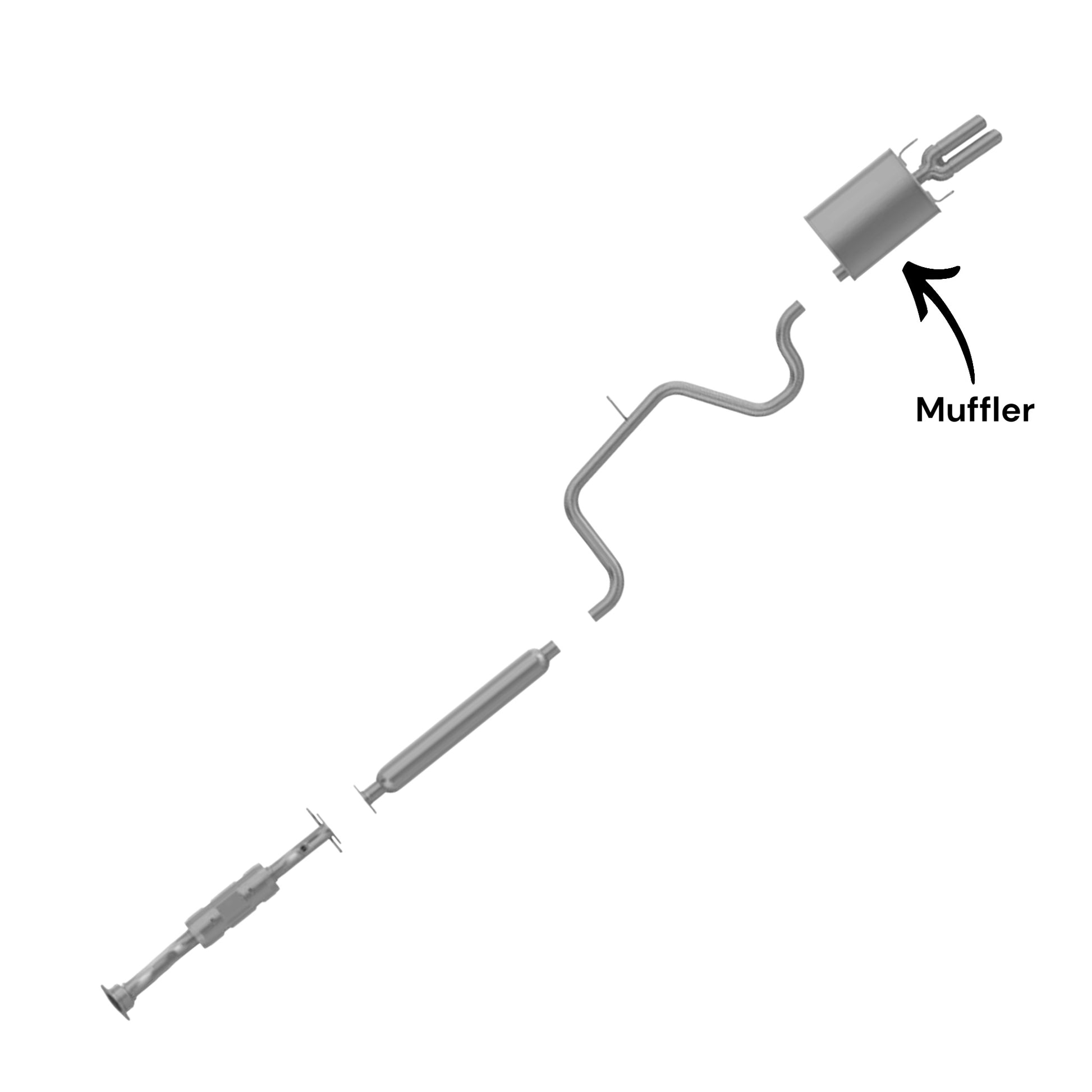 Buick Regal 3.8L (1999-2004) Muffler (Single Tail)