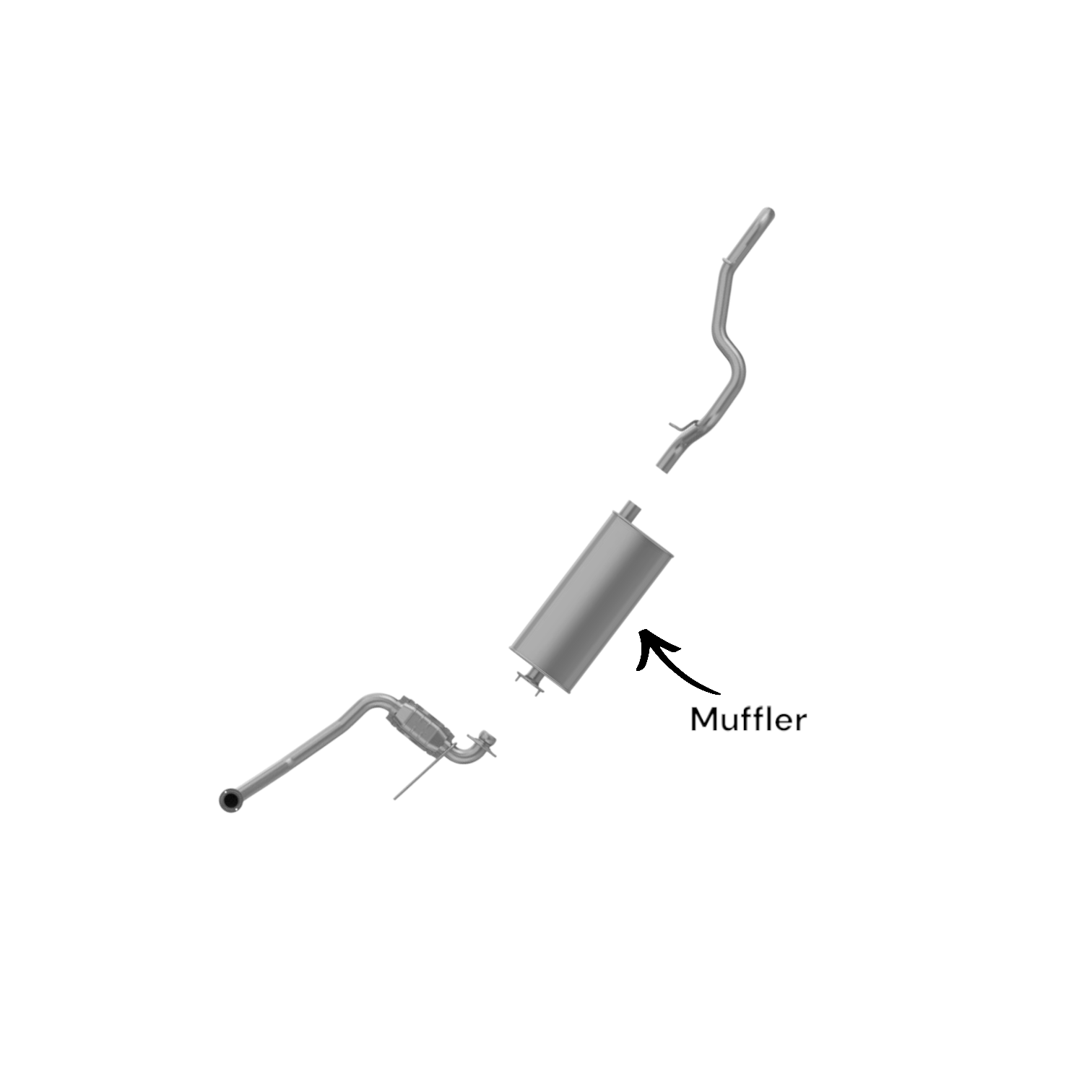 Jeep Liberty 2.4L (2002-2005) V4 Muffler