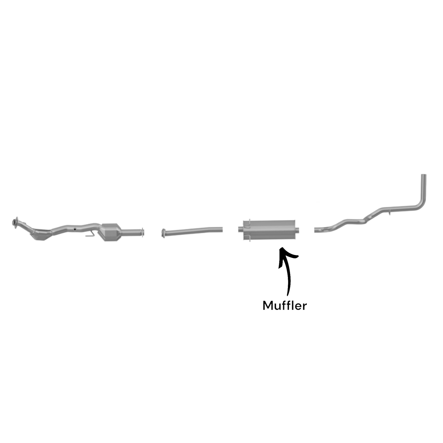 Silencieux pour Mazda B2300 2.3L (empattement de 111,6 pouces) (2005-2009)