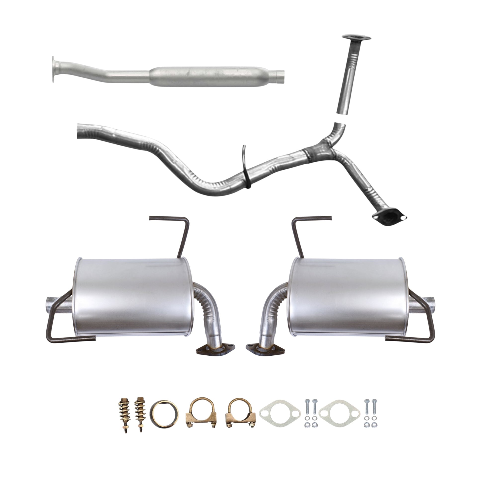 Subaru Forester 2.5L (Turbo) (2009-2013) Resonator, Y-Pipe, Left Muffler and Right Muffler
