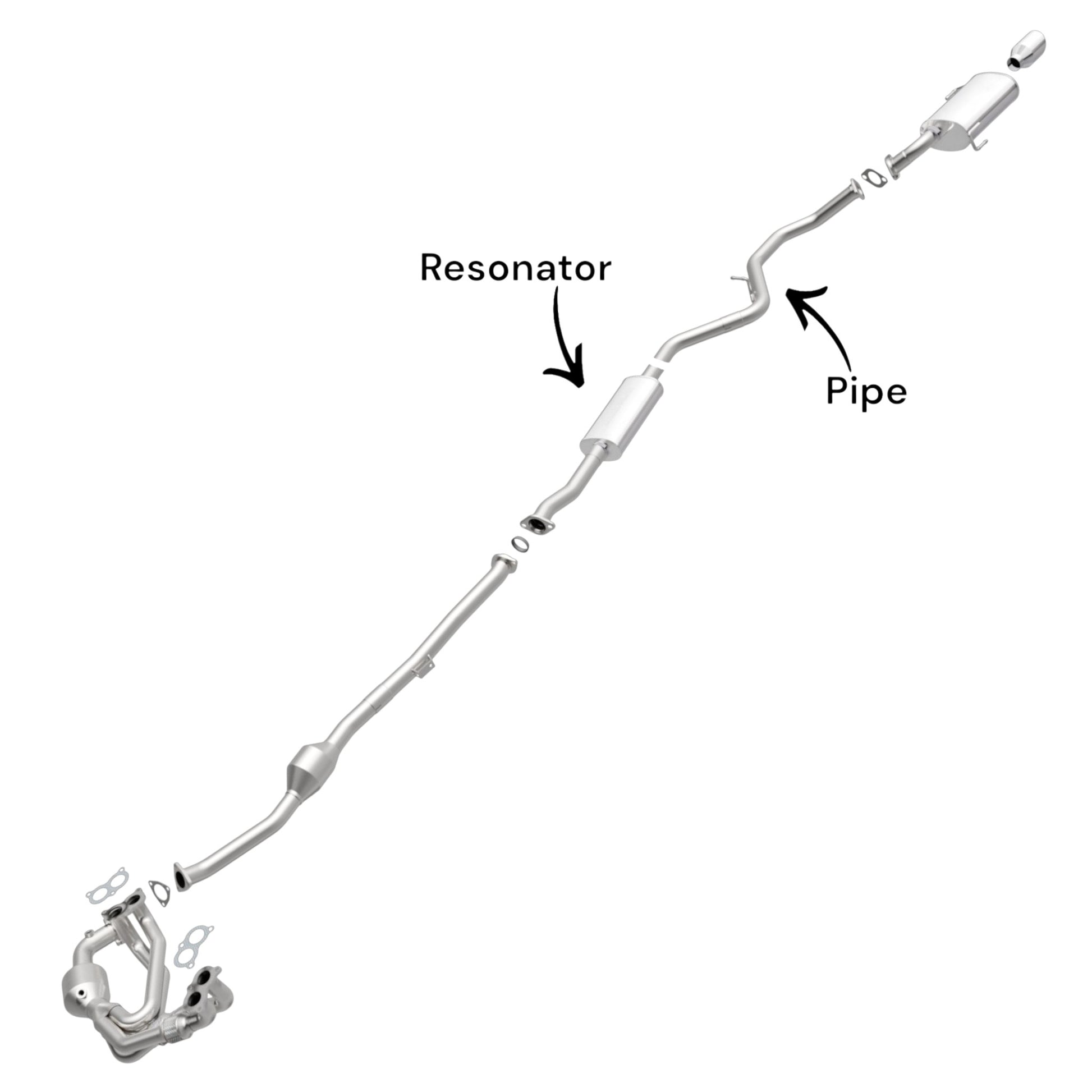 Subaru Impreza 2.0L (2012-2016) (Sedan) Resonator With Pipe.