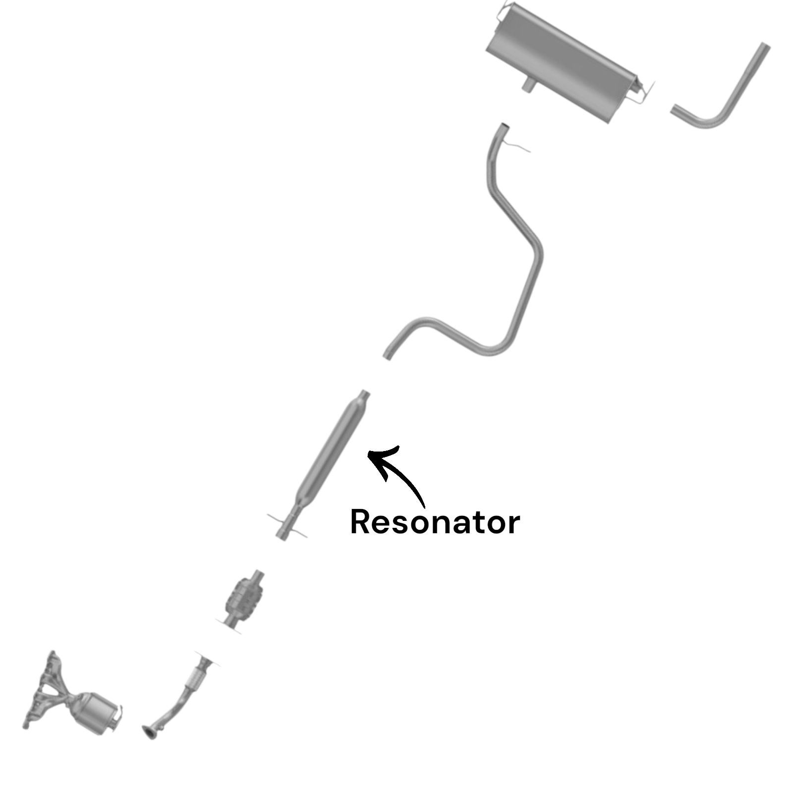 Saturn Aura 3.6L (2008)  (Federal Emission) Resonator
