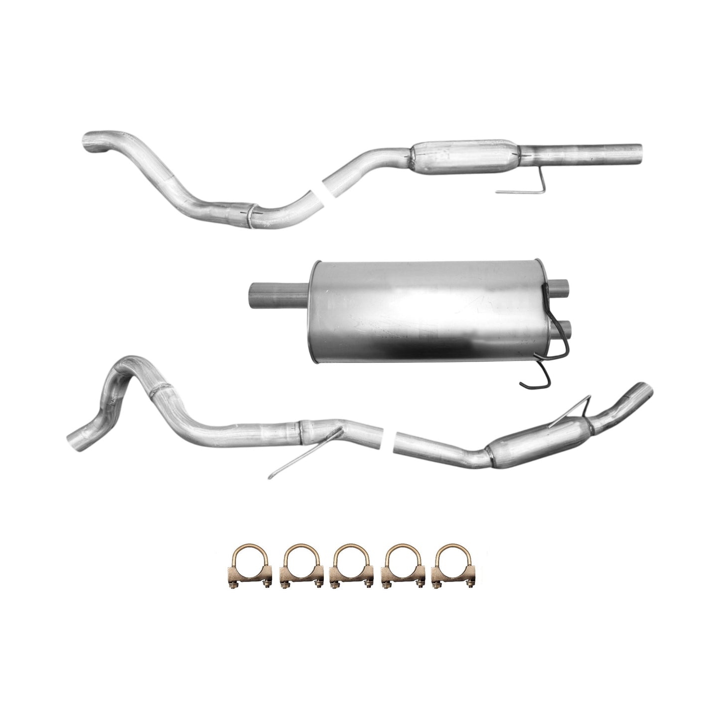 Dodge Ram 1500 5.7L (2009, 2010) Muffler with Right & Left Tail Pipes