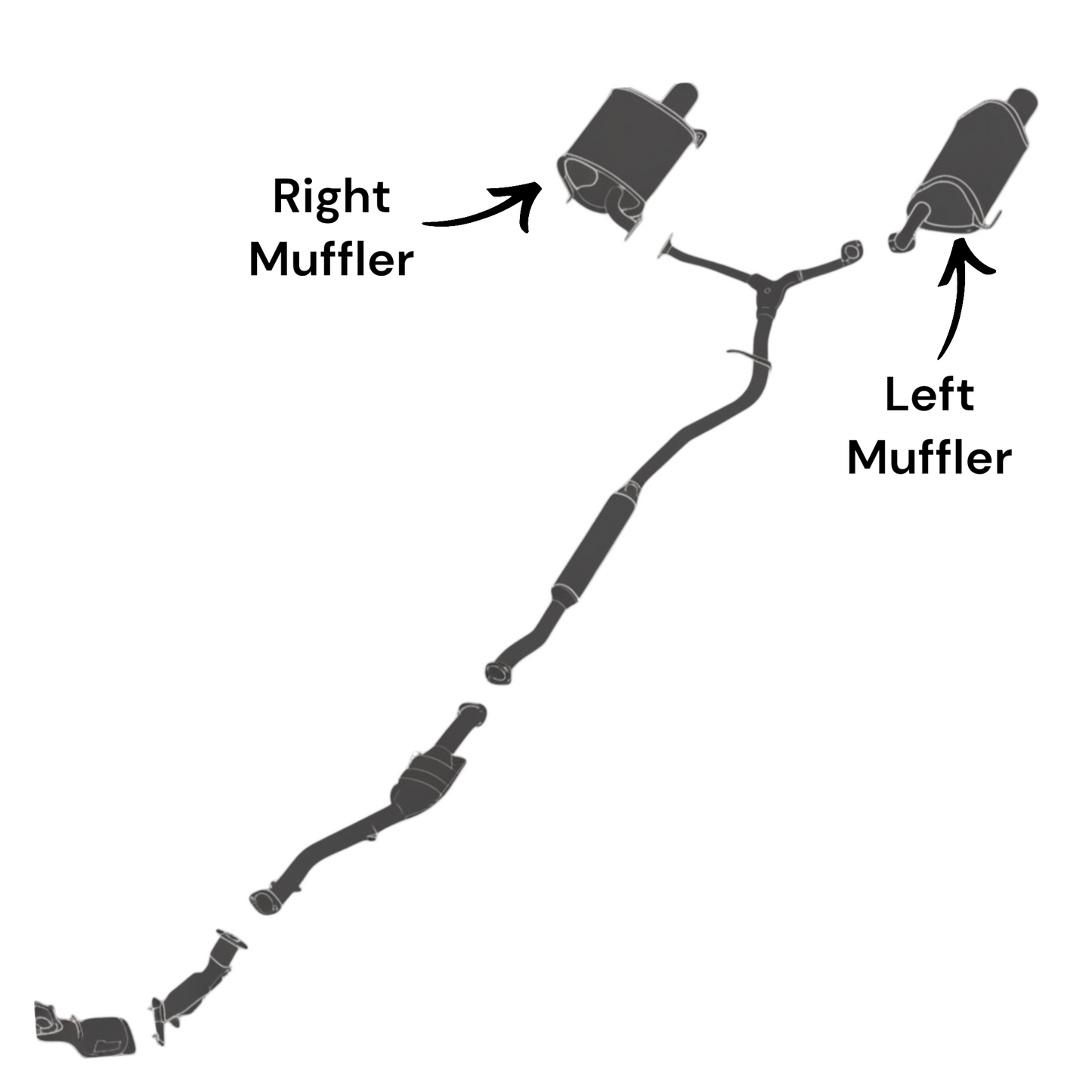 Subaru Forester 2.0L (2014-2018) (Turbo) Right and Left side Muffler