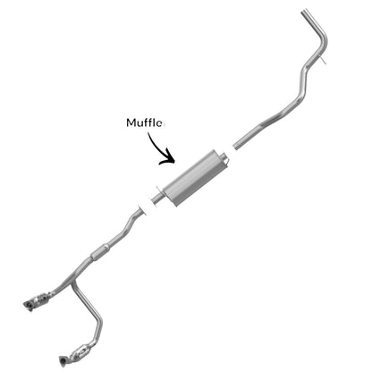 Chevrolet Express 2500 4.8L (2010-2017) (135.0" WB)  Muffler 