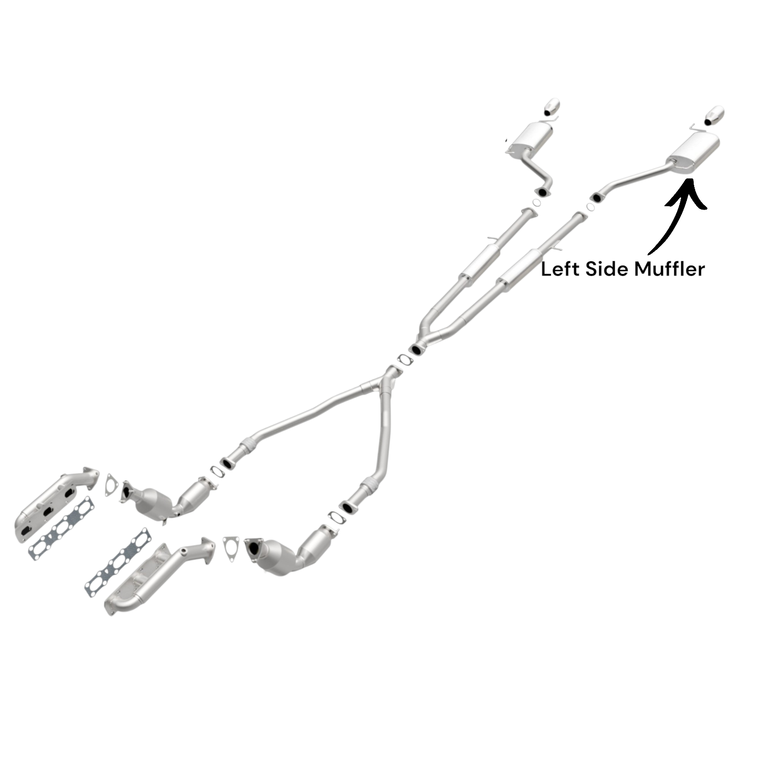 Infiniti M45 4.5L (2006-2010) Left Side Muffler