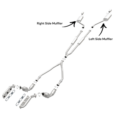 Infiniti M35 3.5L (2006-2010) Right And Left Side Muffler