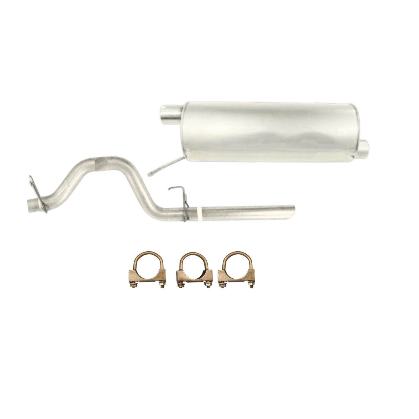 Ford F-350 Super Duty 6.2L (2011-2016) (Crew Cab Pickup With Short Bed) Rear Muffler With Tail Pipe 