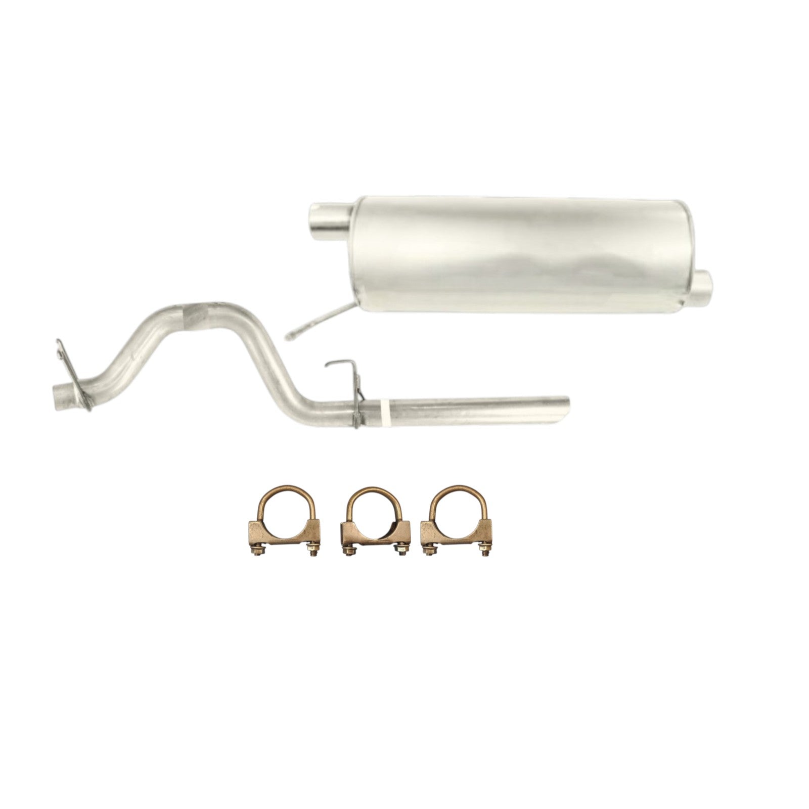 Ford F-350 Super Duty 6.2L (2011-2016) (Crew Cab Pickup With Short Bed) Rear Muffler With Tail Pipe 
