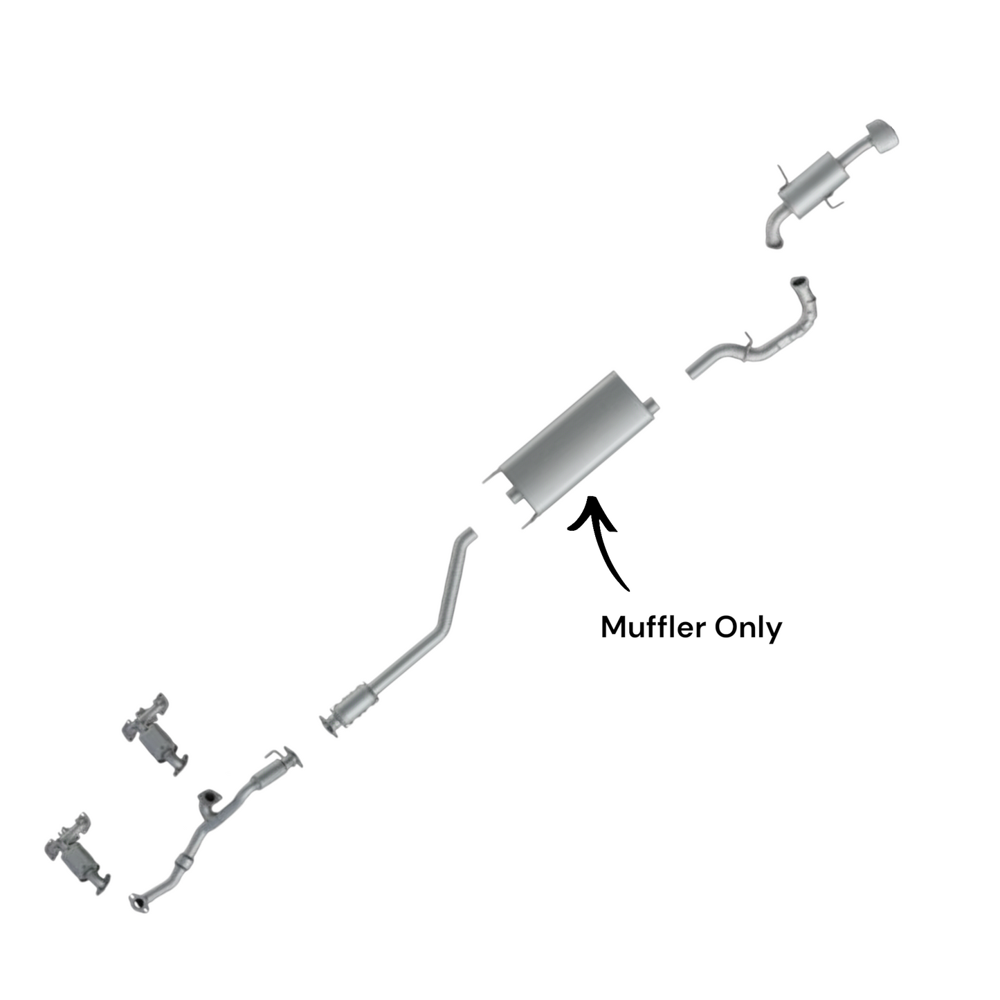 Kia Sorento 3.3L (2014-2015) Muffler Only