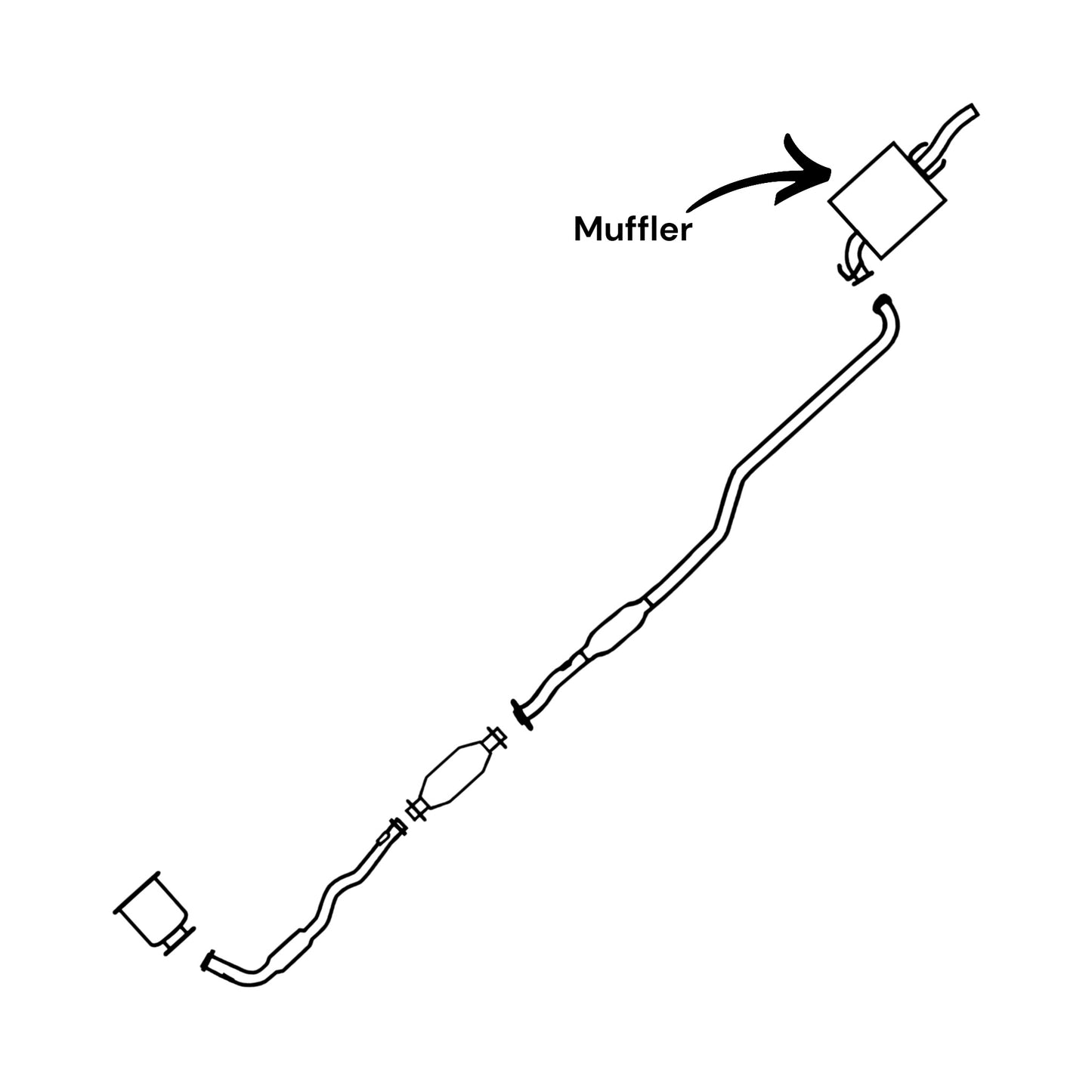 Toyota Corolla 1.8L (1993-1997) Muffler
