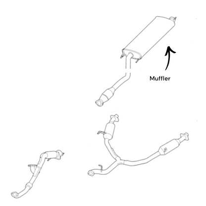 Hyundai Santa Fe 3.3L (2013-2018) Silencieux