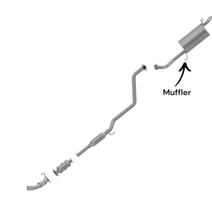 Kia Forte Koup 1.8L (2014-2016) (Ferderal Emission) Rear Muffler