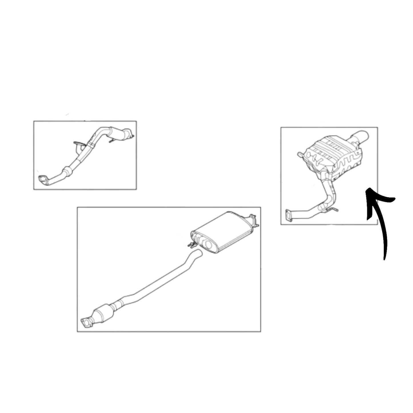 KIA Telluride 3.8L (2020-2023) Muffler