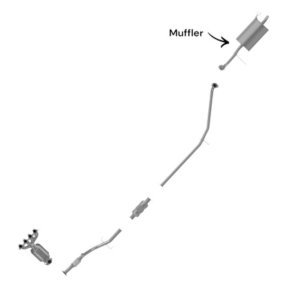 Hyundai Accent 1.6L (2006-2011) Muffler (Hatchback Only)