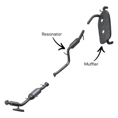 Volvo C70 2.5L Turbo (FWD Only) (2006-2013) Resonator and Muffler