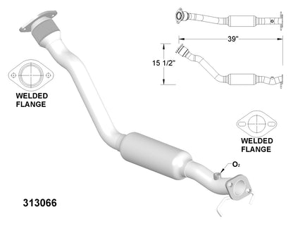 Buick Century 3.1L 1997-2005 Catalytic Converter With Flex