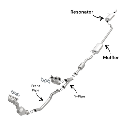 Lexus RX400h 3.3L (2006-2008) Front Pipe, Y-Pipe, Muffler and Resonator