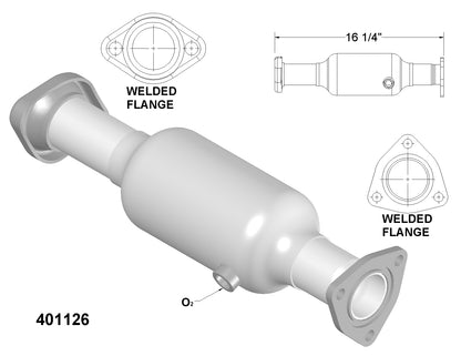 Acura EL 1.6L 1999-2000 FWD Catalytic Converter