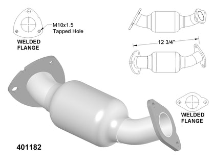 Convertisseur catalytique côté passager pour Buick Enclave 3.6L V6 (2008-2017)
