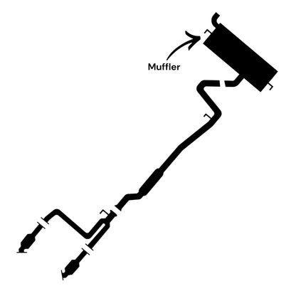 Jeep Wrangler 3.6L (2018-2021) Muffler