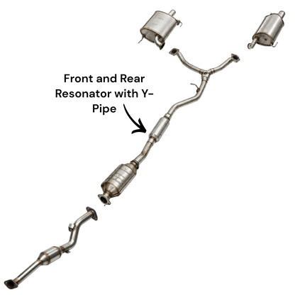 Subaru Ascent 2.4L (2019-2025) (AWD) Front & Rear Resonator With Y-Pipe