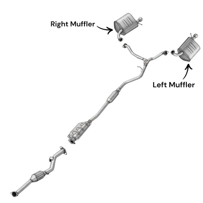 Subaru Ascent 2.4L (2019-2025) Left and Right side Muffler
