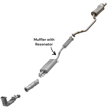 Honda Odyssey 2.2L (1995-1997) Muffler with Resonator