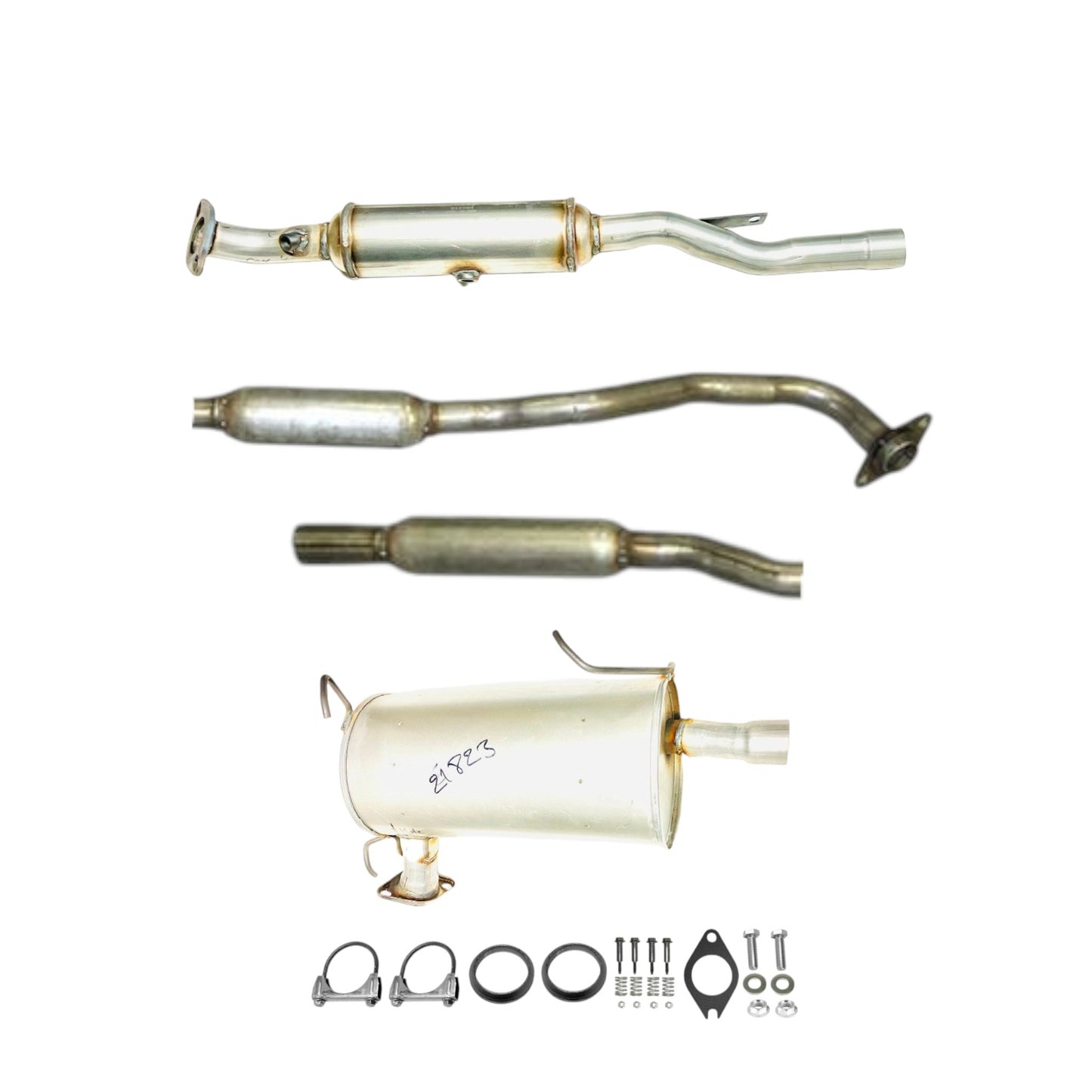 Convertisseur, résonateur et silencieux pour Mitsubishi Outlander (2008-2010) 2.4L (4x4)